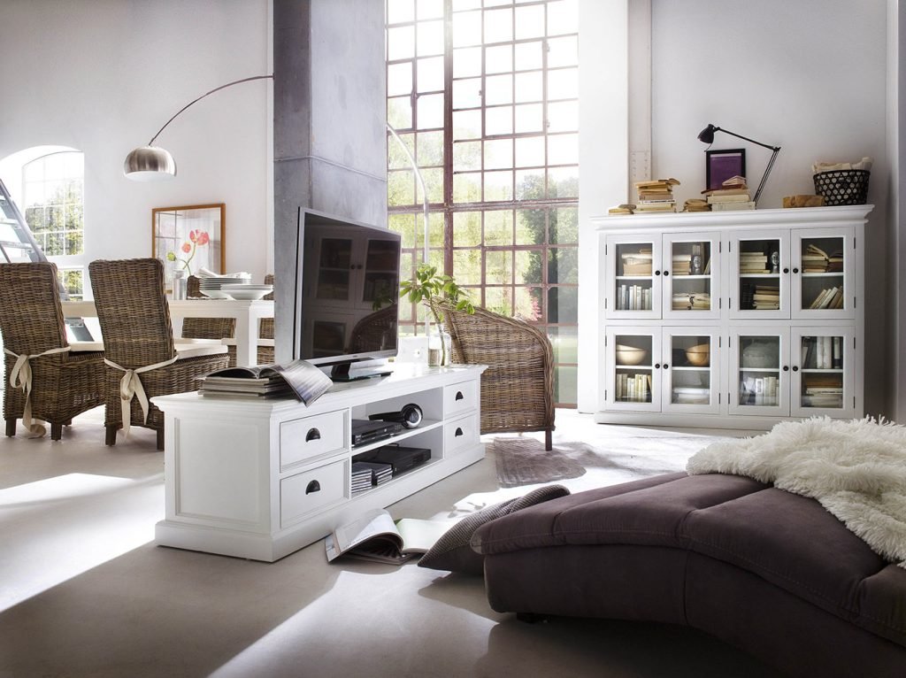 Elegant Oak and White Entertainment Units to Revamp Your Living Space