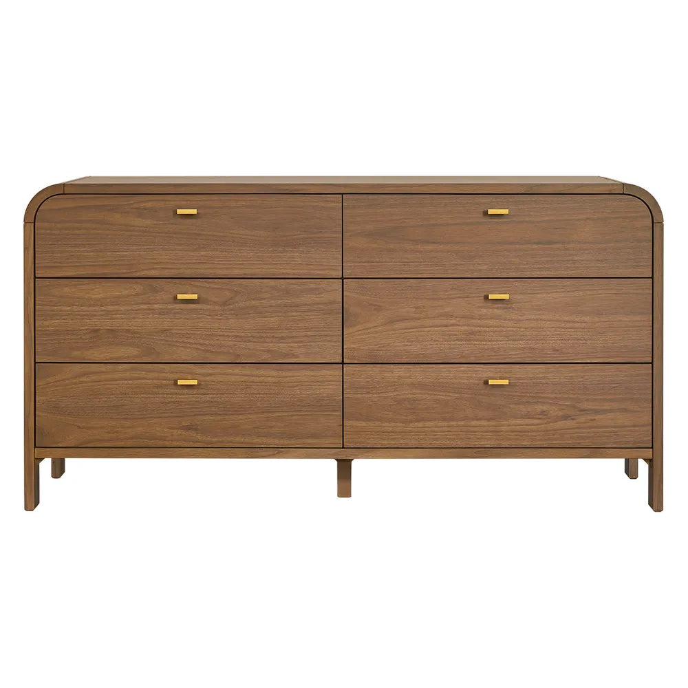 Detroit 6 Drawer Dresser - Chocolate Online in Australia | Cassa Vida