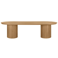 Large wooden dining table