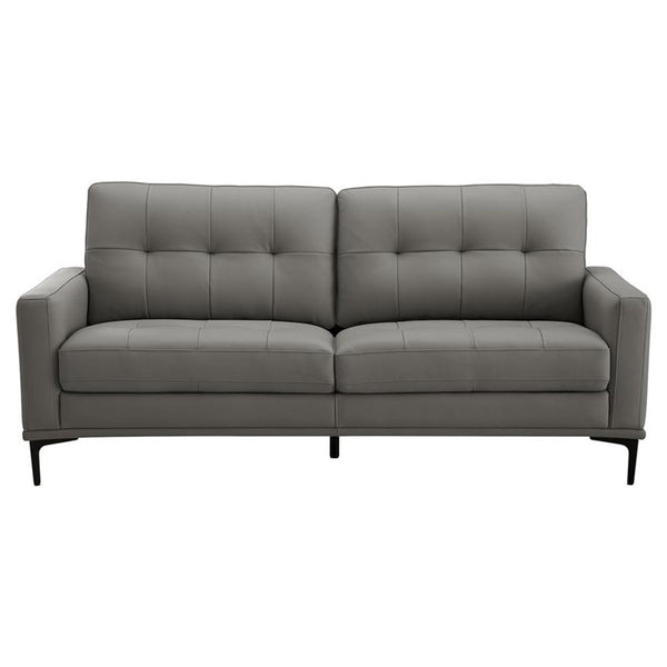 Prophet 3 Seater Leather Sofa - Storm