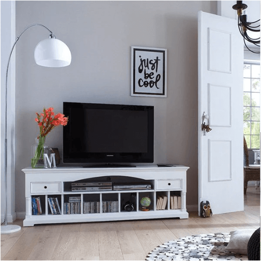 White TV Unit