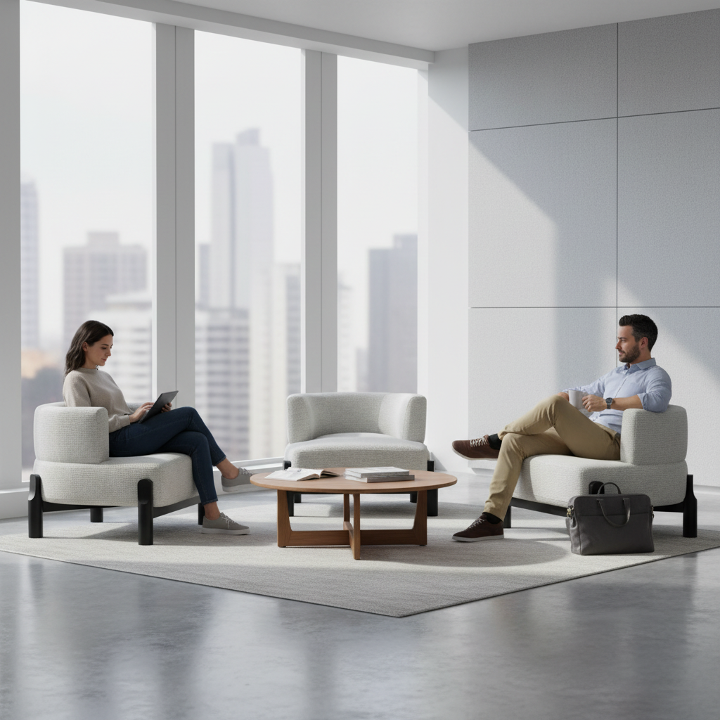 Richmond Occasional Chair - White Chenille