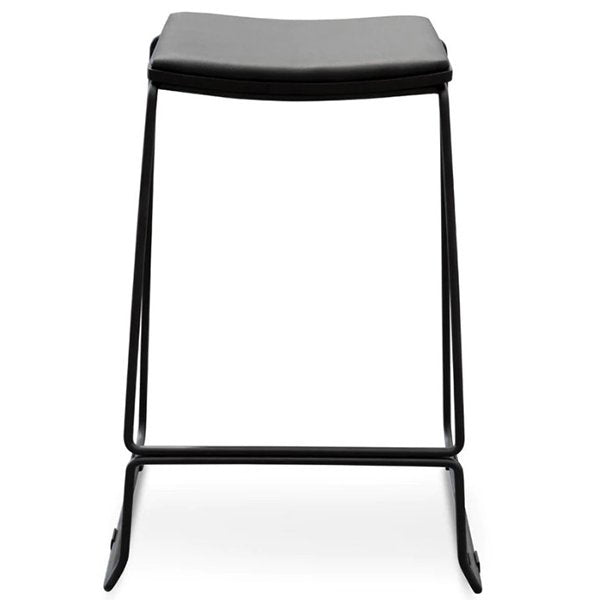 Apollo PU Bar Stool - Full Black