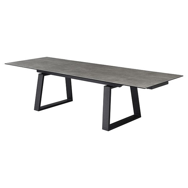 Simpson Ceramic Glass & Metal Extension 200-300cm Dining Table