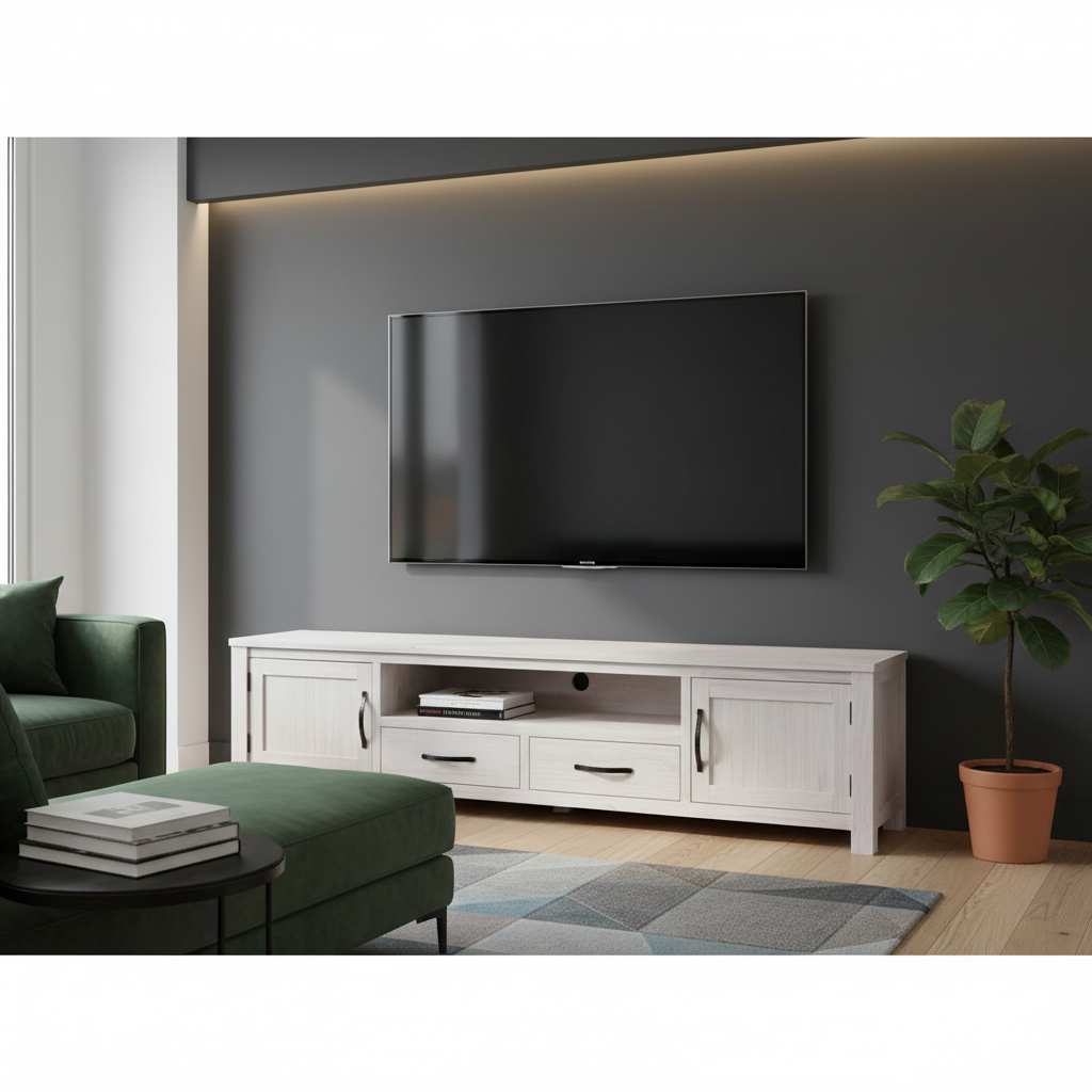 216cm 2 Door Florida TV Unit with Niche