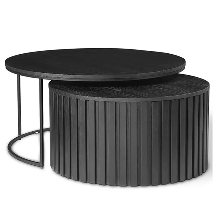 2 Piece Olive Nesting Coffee Table Set
