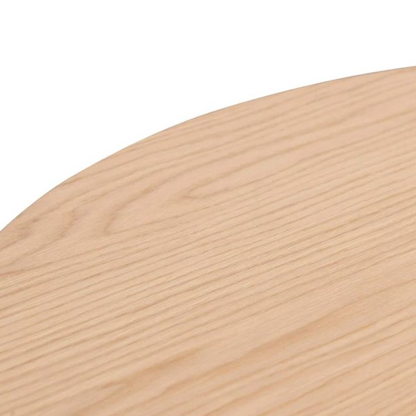 Erna 1.1m Round Coffee Table - Natural Oak