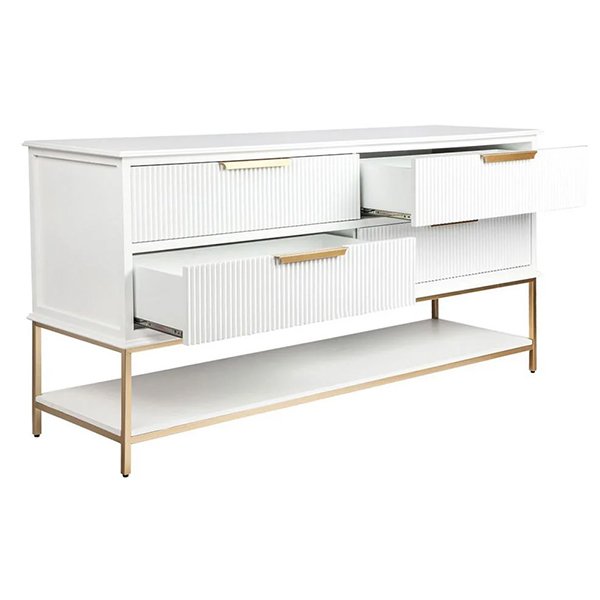 Aimee 4 Drawer Chest - White