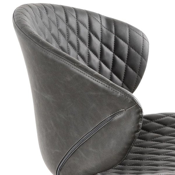 Amos Office Chair - Charcoal with White Base