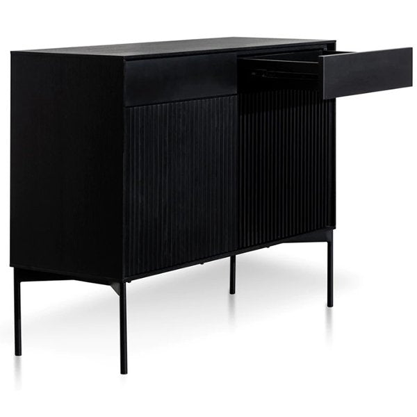 Dahlia 110cm Wooden Sideboard Unit - Black Oak