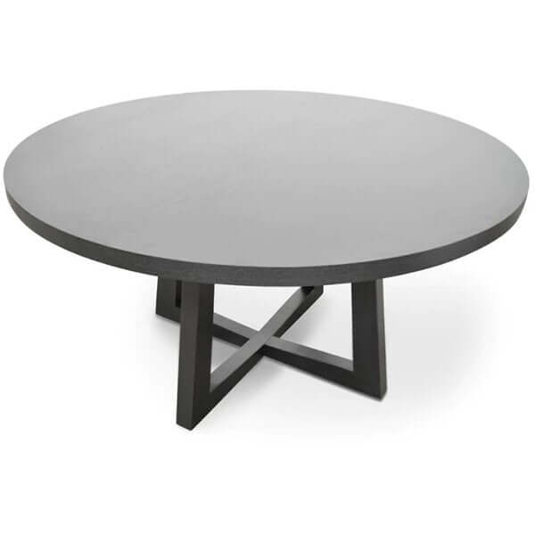 Zodiac 1.5m Round Wooden Dining Table - Black