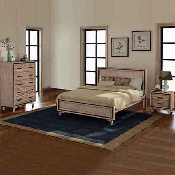 4 Piece Airlie Queen Bedroom Set with Tallboy