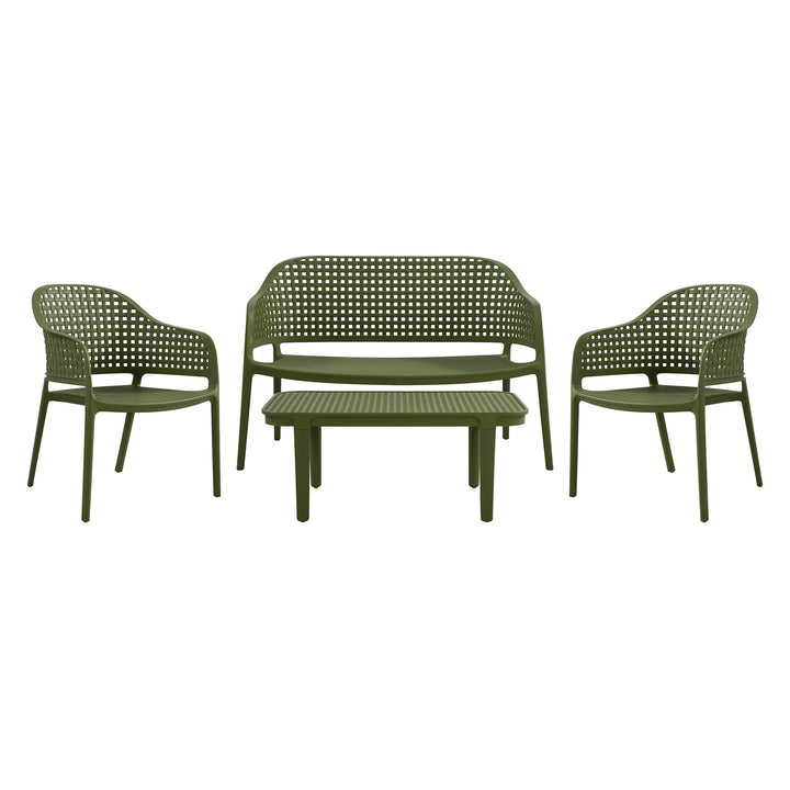 4 Seater Judy Outdoor Lounge Set - Green
