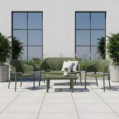 4 Seater Judy Outdoor Lounge Set - Green