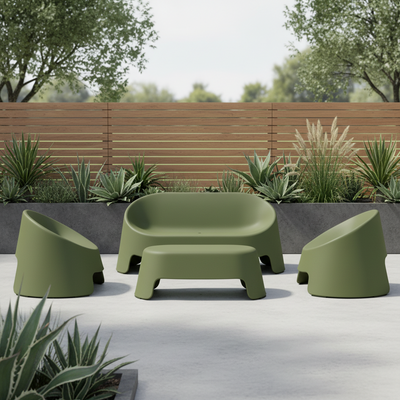4 Seater Roseanna Outdoor Lounge Set - Green