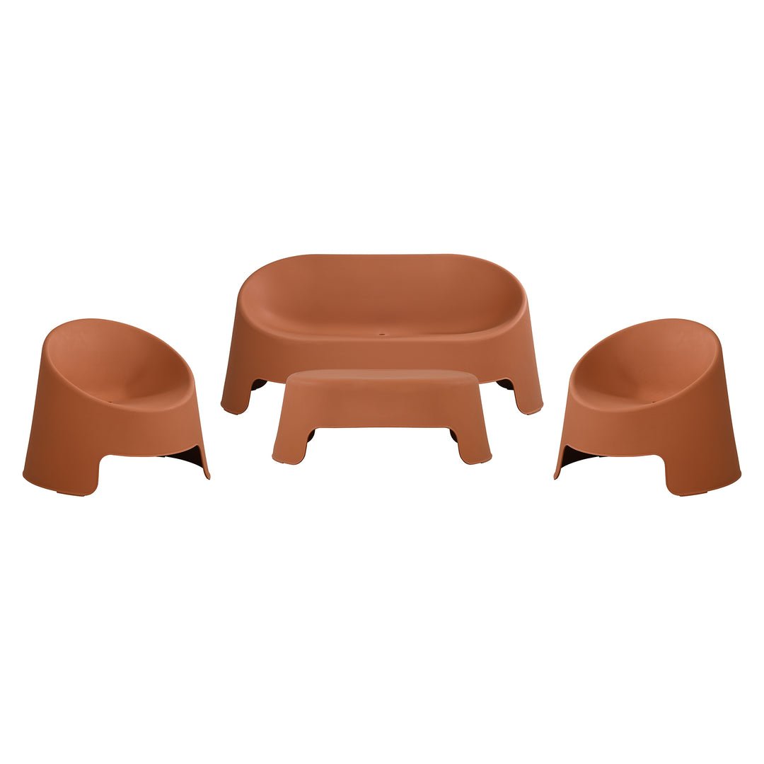 4 Seater Roseanna Outdoor Lounge Set - Peach