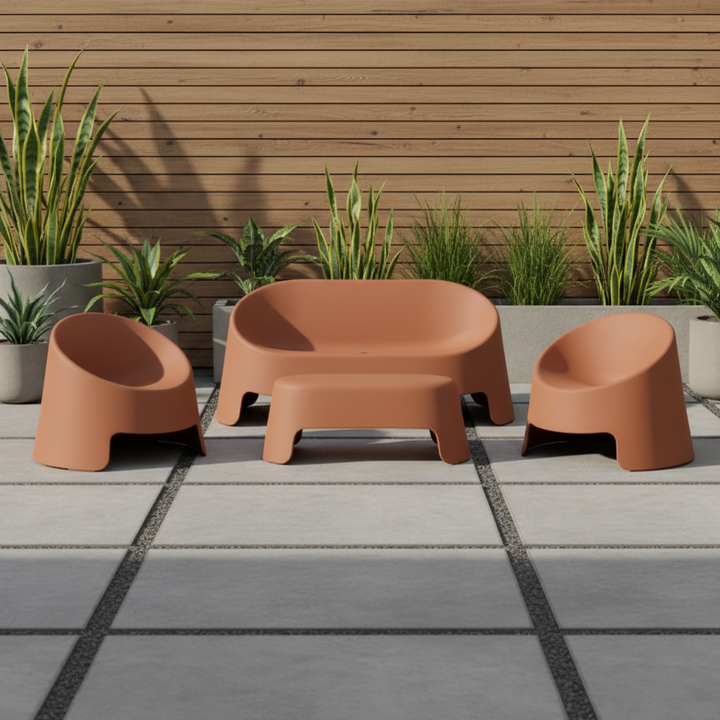 4 Seater Roseanna Outdoor Lounge Set - Peach