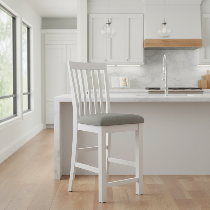 63cm Crowther Acacia Wood Barstool