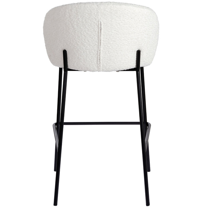 66cm Caius Boucle Barstools (Set of 2) - Ivory