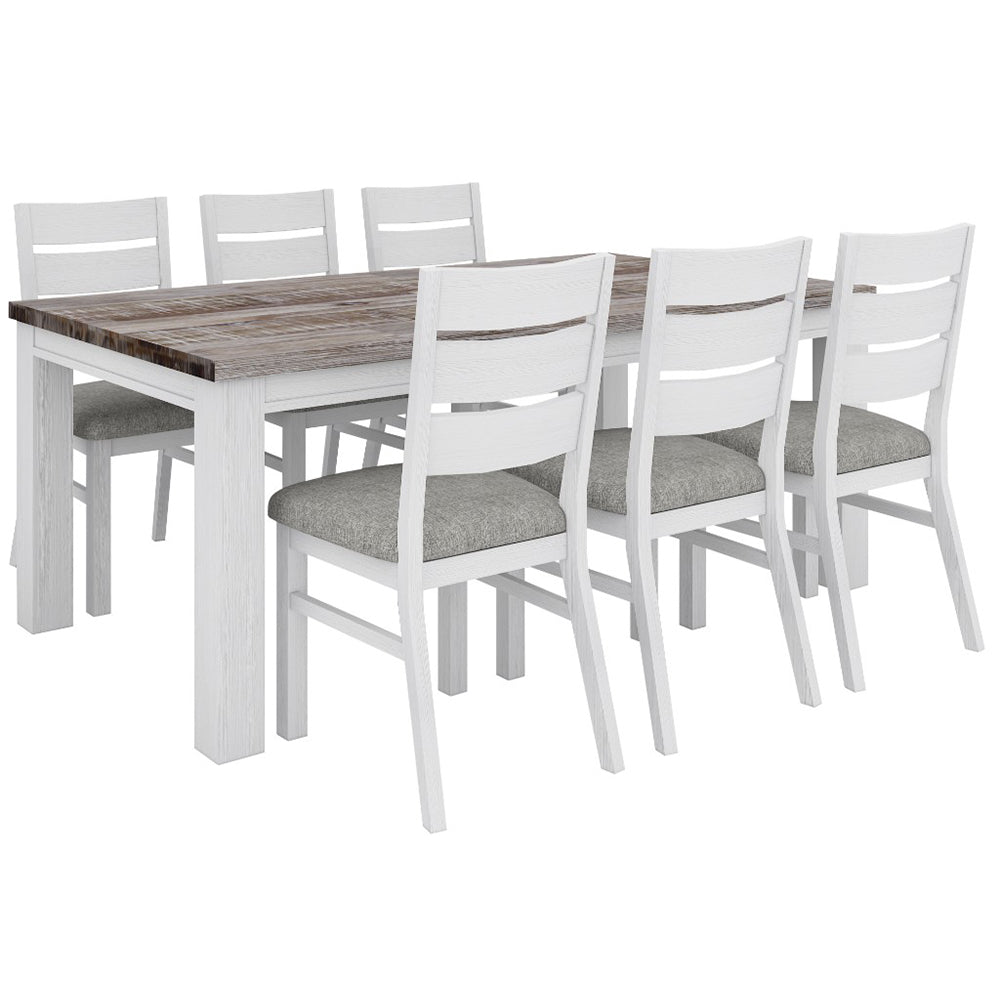 6 Seater Atherton Acacia Wood Dining Table & Chair Set