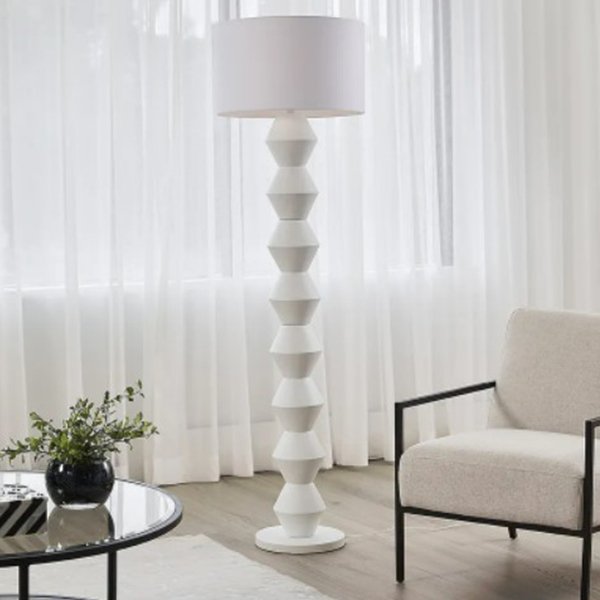 Abstract Floor Lamp - White