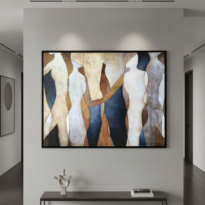 Abstract Figures 145x115cm Enhanced Canvas Print