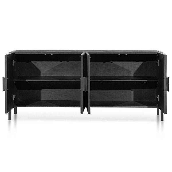 Adaline 1.8m Wooden Buffet Unit - Black