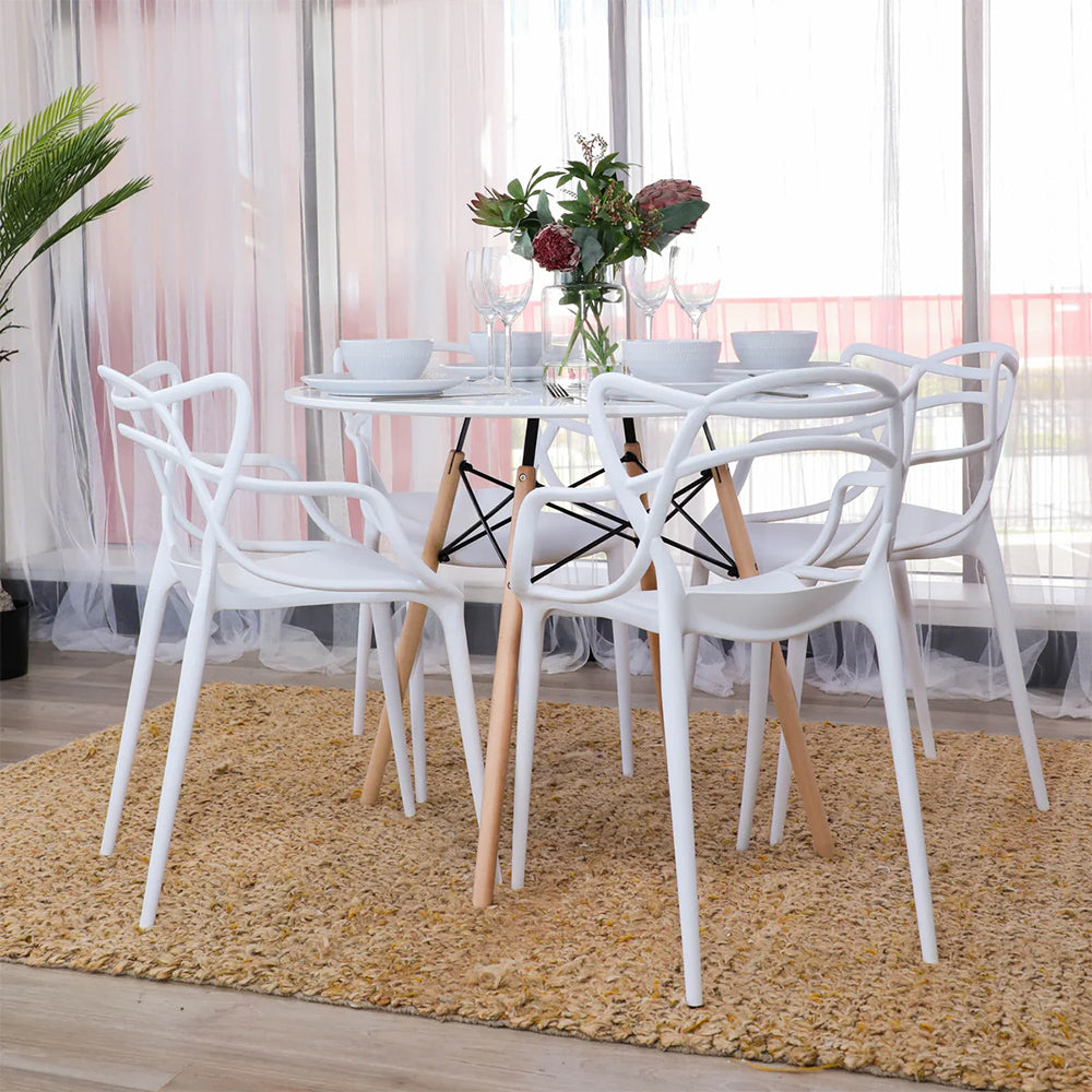 Adele Outdoor Dining Chair - White