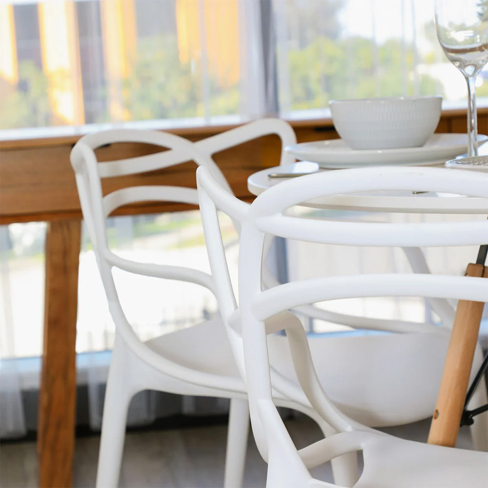 Adele Outdoor Dining Chair - White