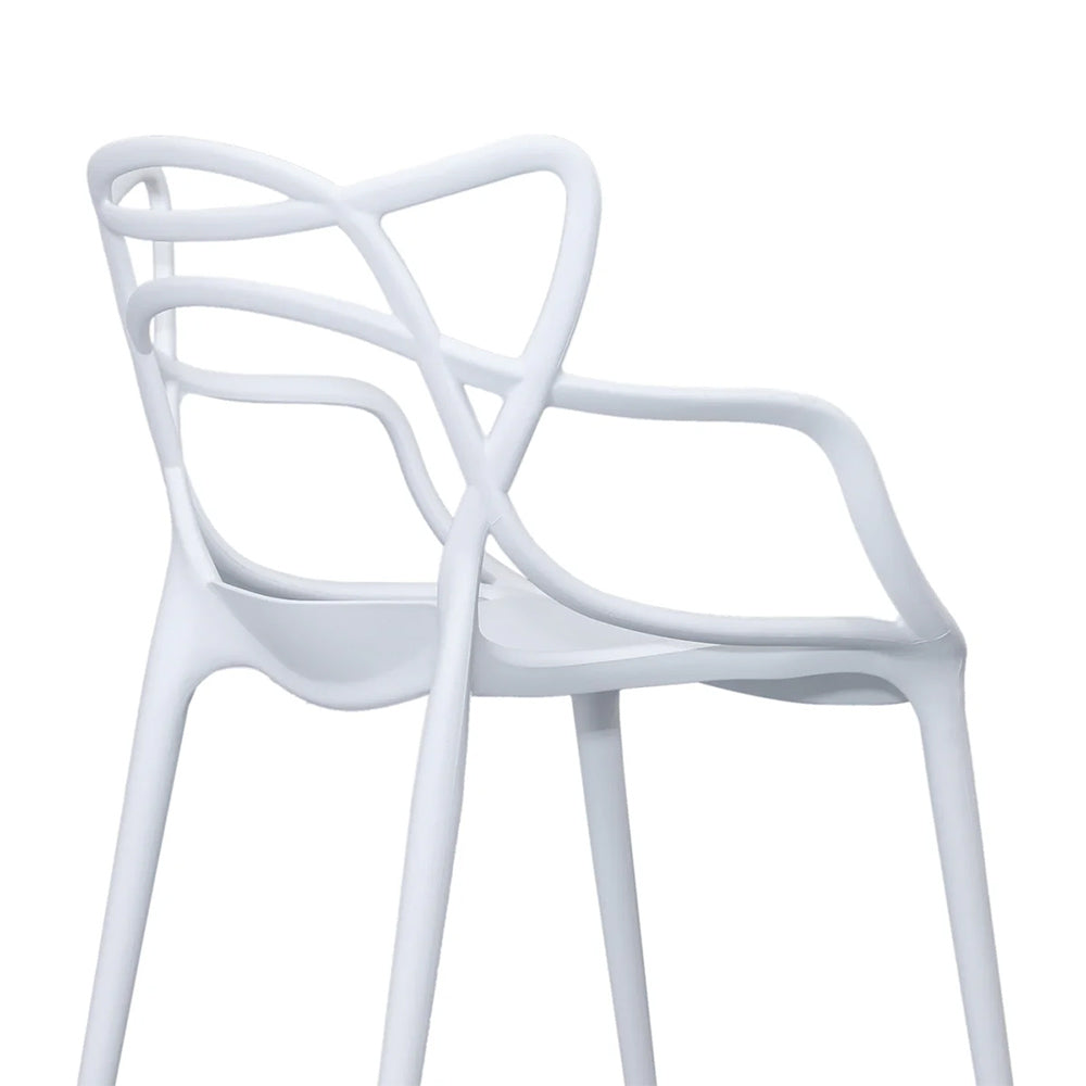 Adele Outdoor Dining Chair - White