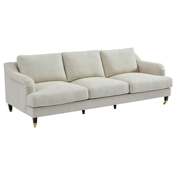 Aerin 3 Seater Sofa - Natural Linen