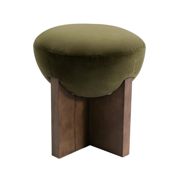 Aiden Stool - Velvet Moss