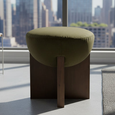 Aiden Stool - Velvet Moss