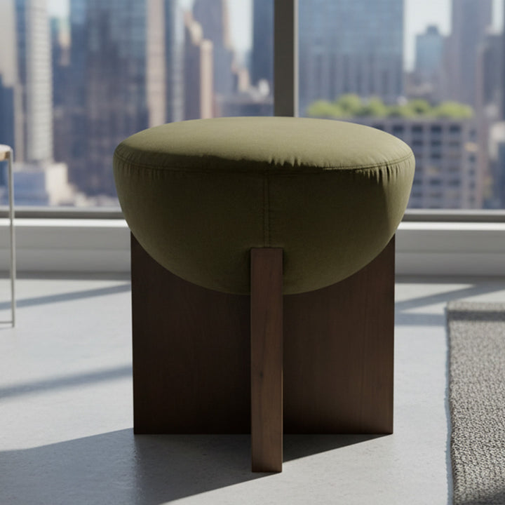 Aiden Stool - Velvet Moss
