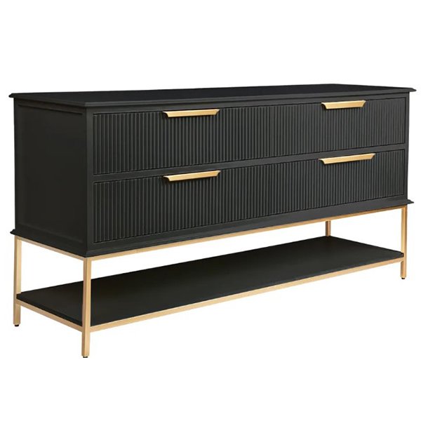 Aimee 4 Drawer Chest - Black