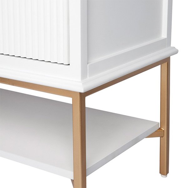 Aimee Bedside Table - Large White