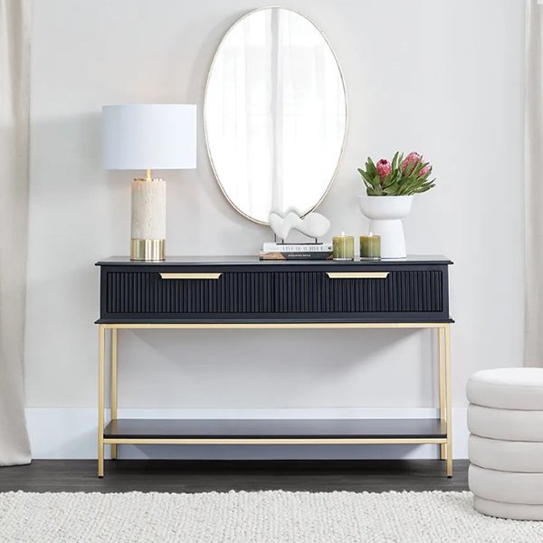 Aimee Console Table - Small Black