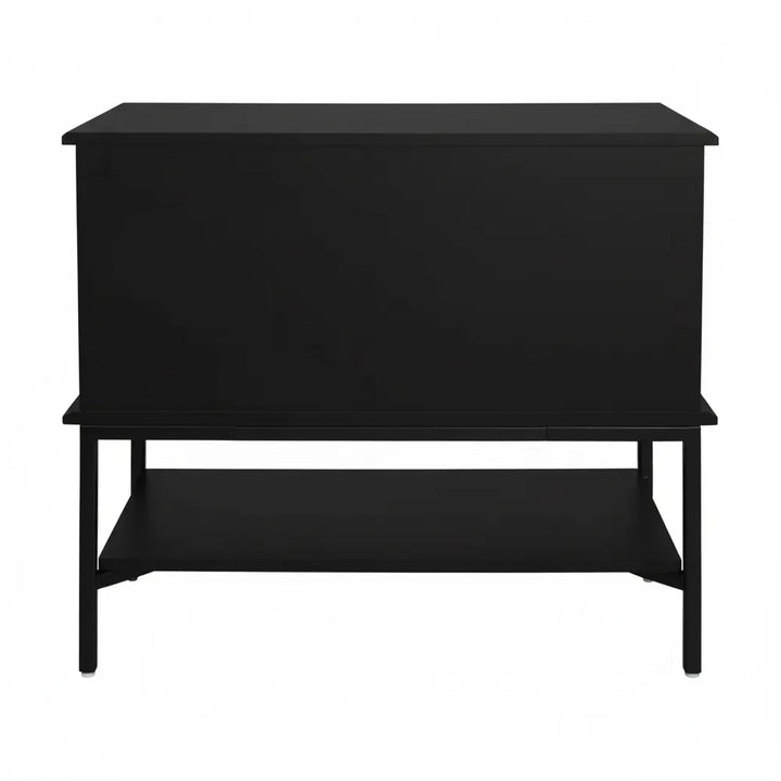 Aimee Bedside Table - Large All Black