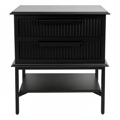Aimee Bedside Table - Small All Black