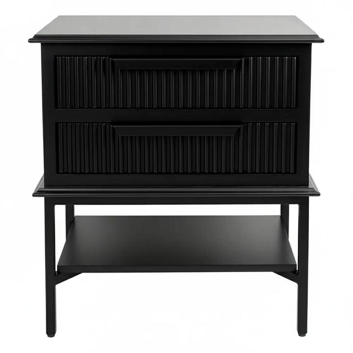 Aimee Bedside Table - Small All Black