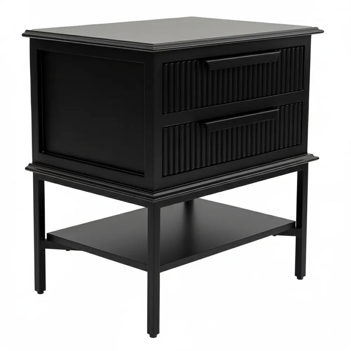 Aimee Bedside Table - Small All Black