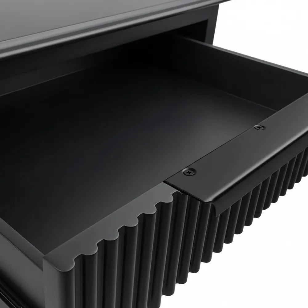 Aimee Bedside Table - Small All Black