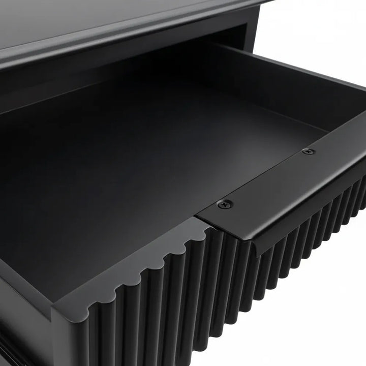 Aimee Bedside Table - Small All Black