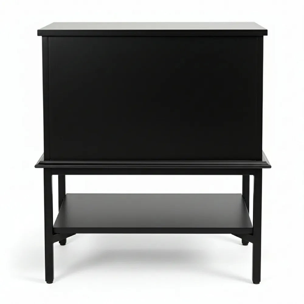 Aimee Bedside Table - Small All Black