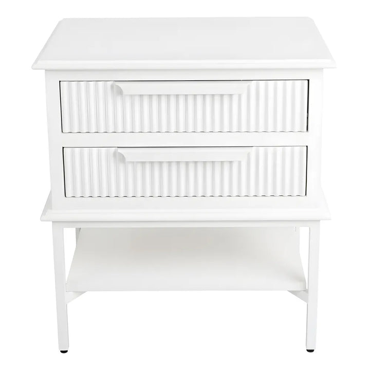 Aimee Bedside Table - Small All White