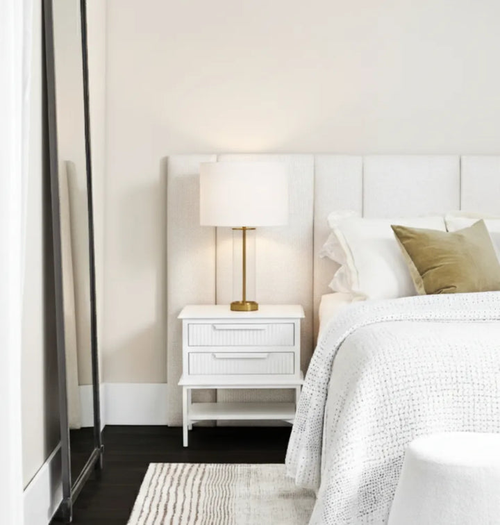 Aimee Bedside Table - Small All White