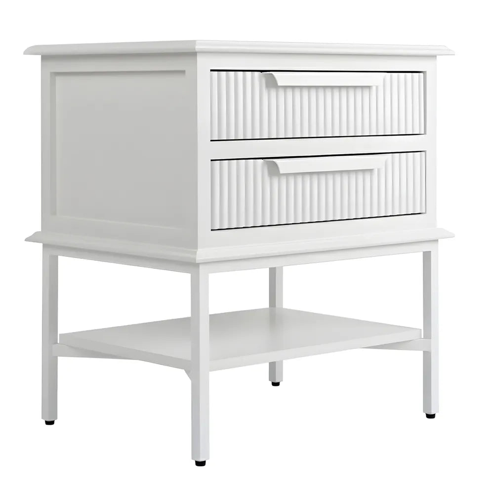 Aimee Bedside Table - Small All White