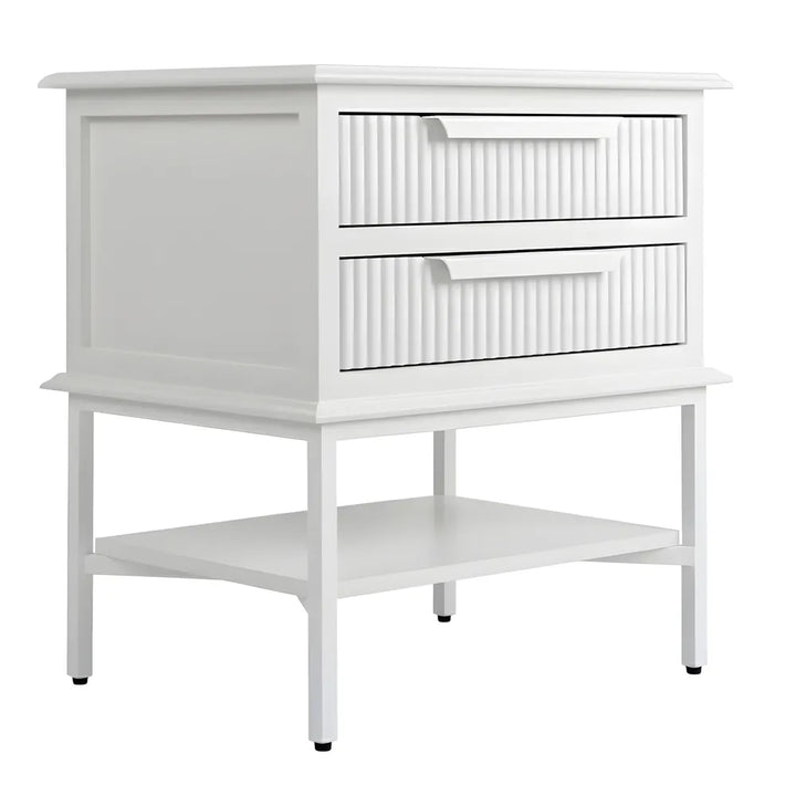 Aimee Bedside Table - Small All White