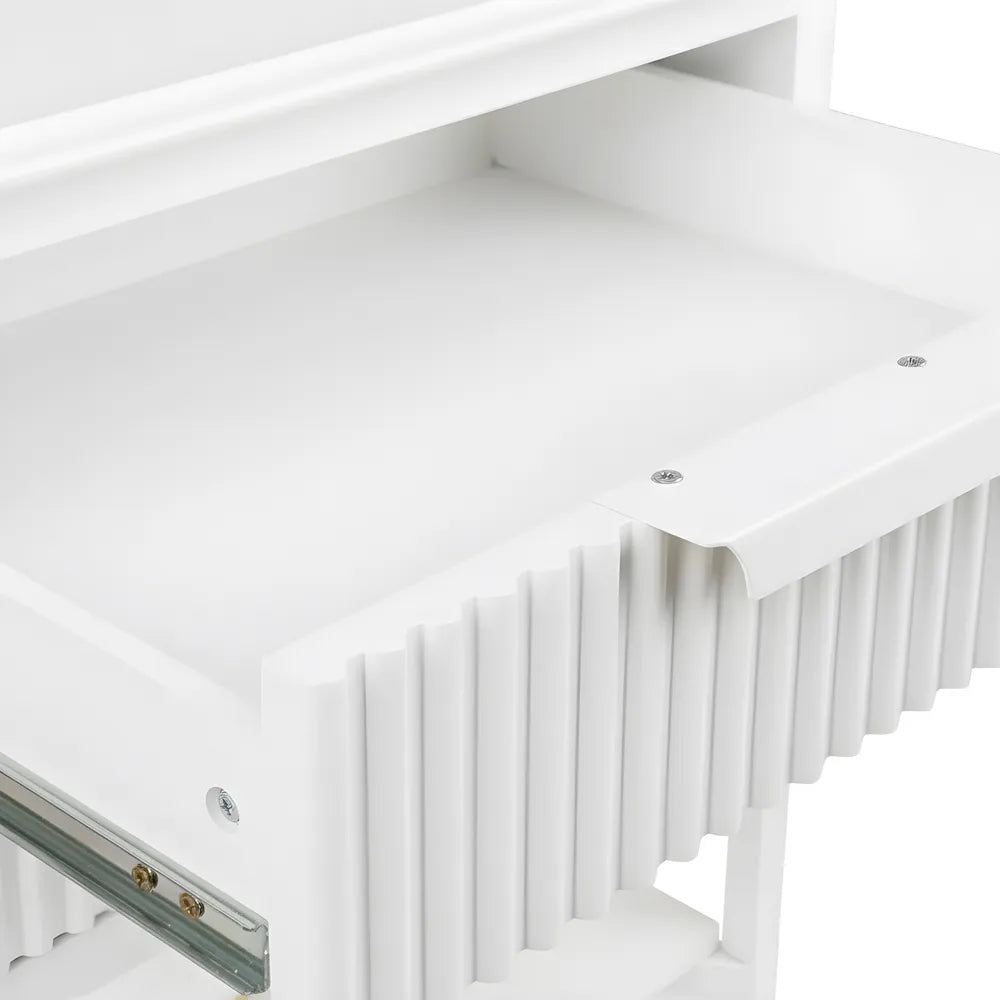 Aimee Bedside Table - Small All White