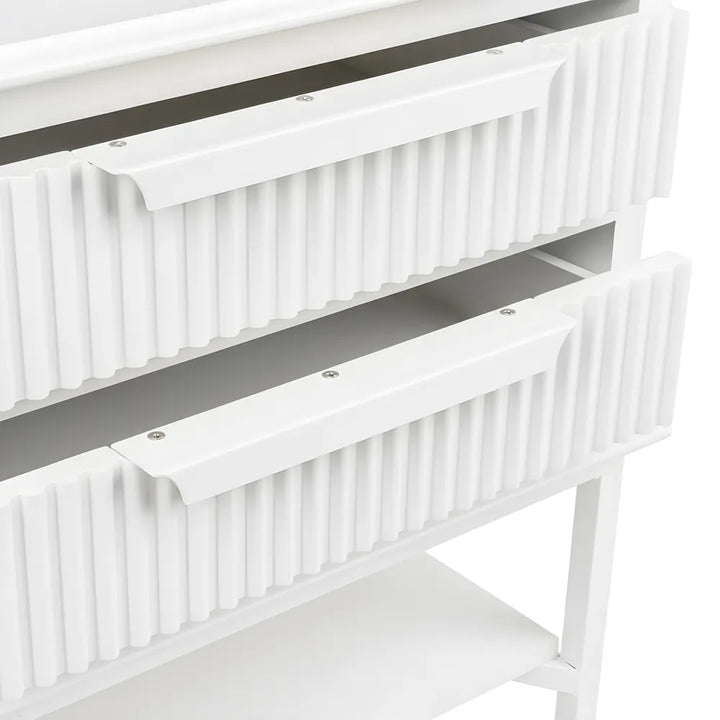 Aimee Bedside Table - Small All White